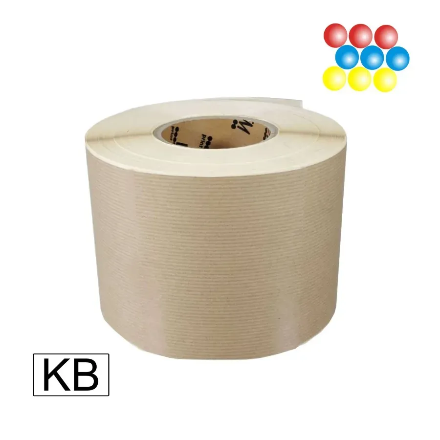 Laserdruck Etiketten Papier braunes Kraftpapier, (BxH)216mmx300m endlos, Kern:76mm ø305mm - CX1000/1200e