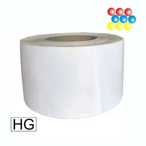 Laserdruck Etiketten Papier glänzend, (BxH)80mmx46m endlos, Kern:76mm ø152mm - Liner 86mm