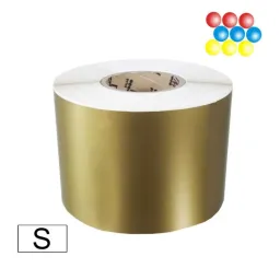 Laserdruck Etiketten Papier seidenmatt gold, (BxH)126mmx130m endlos, Kern:76mm ø203mm -...