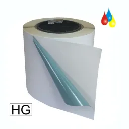 Inkjet Etiketten Papier glänzend blickdicht, (BxH)122mmx47m endlos, Kern:76mm ø152mm -...