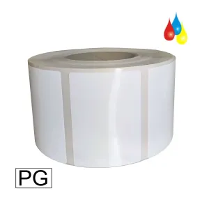 Inkjet Etiketten Polyester Perlmut Glanz, (BxH)102x152mm (4″x6″) rechteckig, Kern:76mm ø152mm, 425 Etiketten/Rolle