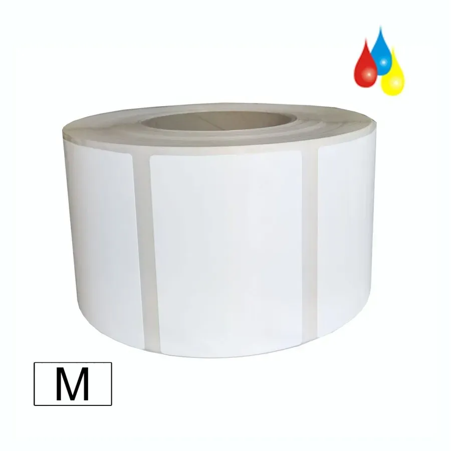 Inkjet Etiketten Polyester weiß matt EcoTec, (BxH)102x76mm (4"x3") rechteckig, Kern:76mm ø152mm, Etiketten/Rolle