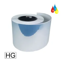 Inkjet Etiketten Polyester silber glänzend, (BxH)122mmx47m endlos, Kern:76mm ø152mm -...