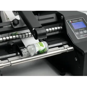 Afinia Label A200 Etikettiermaschine mit Bedienertaste, Fußpedal und Ultraschall-Lückensensor für zylindrische Gefäße  inkl. 30 Minuten Online Schulung