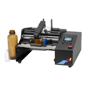 Afinia Label A200 Etikettiermaschine mit Bedienertaste, Fußpedal und Ultraschall-Lückensensor für zylindrische Gefäße  inkl. 30 Minuten Online Schulung