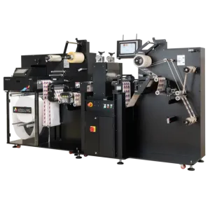 Afinia Label DLP-2200 digitale industrielle Druckmaschine mit Inline Laminierung und Rotationsstanze und Matrixentfernung