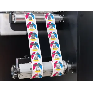Afinia Label DLP-2200 digitale industrielle Druckmaschine mit Inline Laminierung und Rotationsstanze und Matrixentfernung