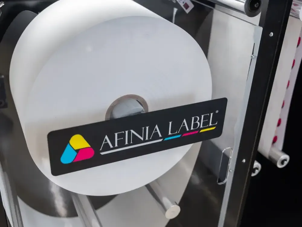 Afinia Label DLP-2200 digitale industrielle Druckmaschine mit Inline Laminierung und Rotationsstanze und Matrixentfernung