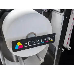 Afinia Label DLP-2200 digitale industrielle Druckmaschine mit Inline Laminierung und Rotationsstanze und Matrixentfernung