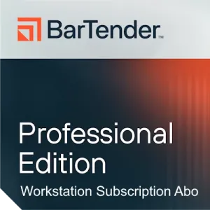 Seagull BarTender Professional, Workstation Lizenz, unendlich viele Drucker, Abonnement pro 60 Monate