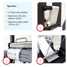 MX-12 Entgitter-Einheit für Etikettenschnitt und Matrixentfernung