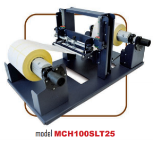 Label Slitter - Ideal für Mehrbahnige Etikettenrollen um die ganze Druckbreite zu nutzen - Rolle zu Rolle