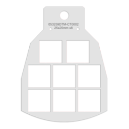 Tablet-Rondell-Erweiterung für Primera Eddie Lebensmitteldrucker mit 8 Quadrate , 58 mm...