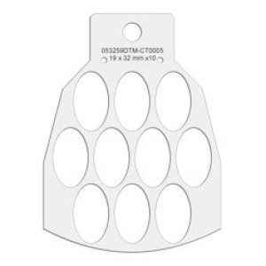 Tablet-Rondell-Erweiterung für Primera Eddie Lebensmitteldrucker mit 10x Ovale mit je...