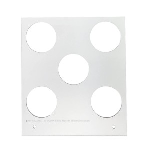 Primera Eddie - manuelles Tablett  - 35 mm 5  Radius (z.B. Macarons) (5 Löcher mit 35 mm Durchmesser; für Objekte mit maximaler maximal 35mm Außendurchmesser), z.B. für Macarons