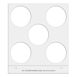 Primera Eddie - manuelles Tablett 41mm, 5 Kreise, z.B. für Cookies, Plätzchen, Kekse u.v.m