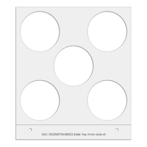 Primera Eddie - manuelles Tablett 41mm, 5 Kreise, z.B. für Cookies, Plätzchen, Kekse u.v.m