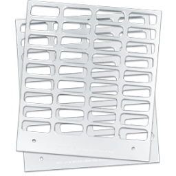 Primera Eddie - manuelles Tablett 26 mm x 10mm  4x9`` rechteckig z.B. für Pillen,...