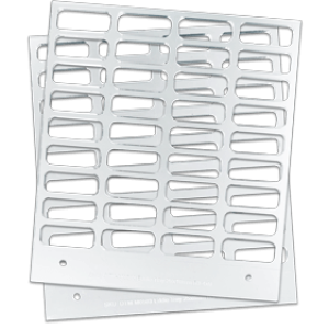 Primera Eddie - manuelles Tablett 25 mm x 8mm  4x9`` rechteckig z.B. für Pillen, Cookies, Plätzchen, Kekse u.v.m