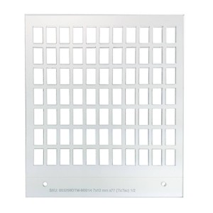 Primera Eddie - manuelles Tablett - 77x7 mm x 12mm Rechteck (1/2) & 77x6mm x 11mm Rechteck (2/2) für das Bedrucken von TicTacs geeignet