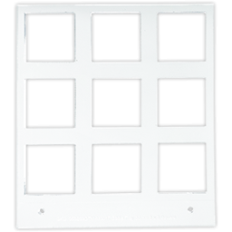 Primera Eddie - manuelles Tablett 30mm, 3x3 Quadrate, z.B. für Cookies, Plätzchen, Kekse...