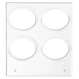 Primera Eddie - manuelles Tablett 55 - 45mm / 50mm x 40mm  2x2 ovale z.B. für Cookies,...