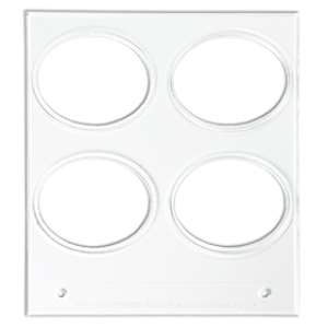 Primera Eddie - manuelles Tablett 55 - 45mm / 50mm x 40mm  2x2 ovale z.B. für Cookies, Plätzchen, Kekse u.v.m