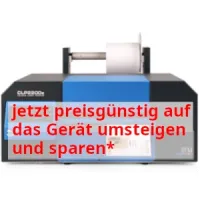 DTM CLP2200e Farbetikettendrucker mit 1 austauschbarem Druckkopf + sep. CMYK Pigment...