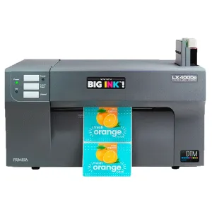 Demogerät: Primera LX4000e Farbetikettendrucker mit 1 Mehrzweck-Druckkopf + sep. CMY-Dyetinte, USB, Netzwerk, inkl. 30 Minuten Online Schulung