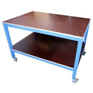 DTM braune Holzplatte für den OKI 1050/1040 Eisen Arbeitstisch (Für den Tisch werden 2 dieser Platten benötigt)