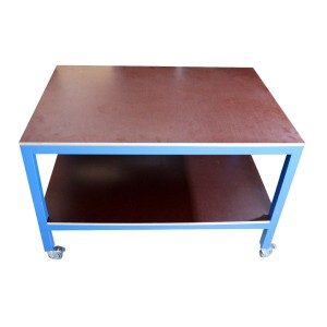 DTM OKI 1050/1040 Eisen Arbeitstisch für eine reibungslose Mobilität in der Druckeranwendung (Holzplatten nicht im Lieferumfang! - 2 werden aber benötigt)