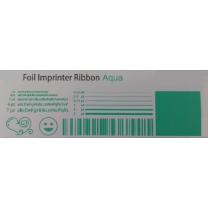 Aqua blaue Folie, für Primera FX400e/FX500e & DTM FX510e/ FX810e, 110mm breit x 200m lang 