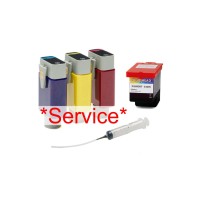 *Service* zum Umstieg von Dye auf pigmentierte Tintenart des Primera LX3000e, Conversion Kit, inkl. 3 Pigment Tintentanks und 1 Druckkopf