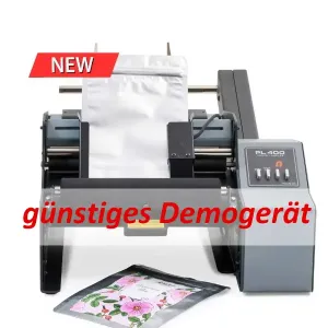 Demogerät: Primera PL400e Etikettenaufbringer für leere Tüten, Beutel oder Pouches (Etikettiermaschine)