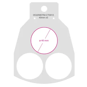Primera Eddie - Tablet für Edelstahl Karussell Platte - Kreis 40 mm - Set 12 Stück  x 3 Kreise!