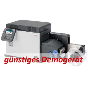 Demogerät: OKI Pro1050 Etikettendrucker mit fünf Farben: Laser mit weißem Toner