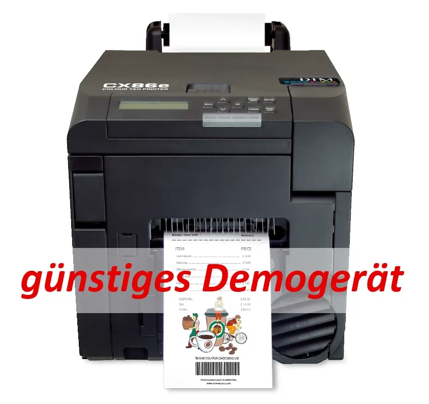 Demogerät: DTM CX86e Laserdrucker Etiketten/Bonrollen, 3 J. Garantie*