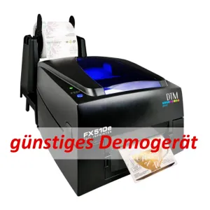Demogerät: DTM FX510e Metall Folien Drucker zum Veredeln von Etiketten geeignet - 105,7 mm Druckbreite inkl. 30 Minuten Online Schulung