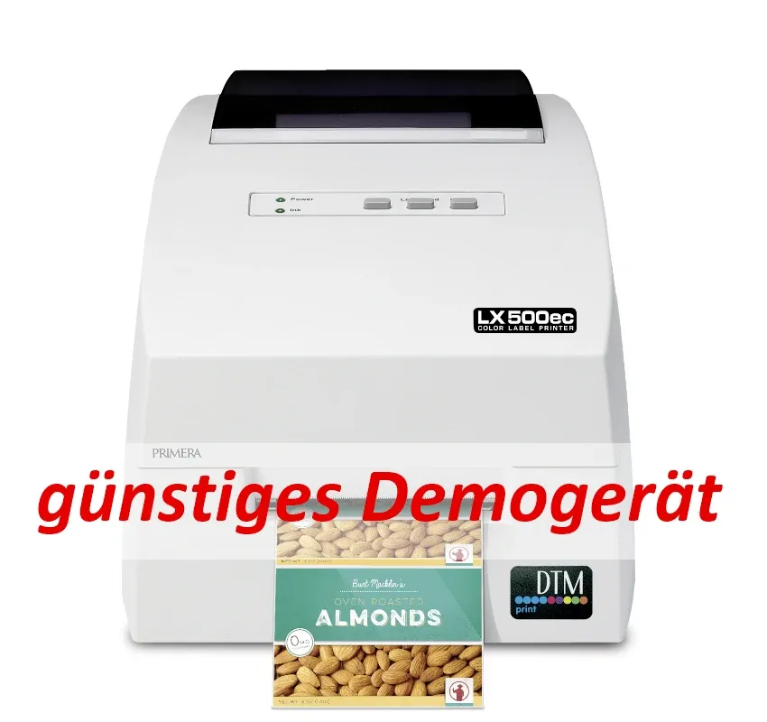 Demogerät:  Primera LX500ec kompakter Farb-Etikettendrucker, hohe Druckqualität für geringes Druckaufkommen, inkl. 30 Minunten Online Schulung
