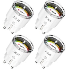 NOUS A1Z smarter Stecker ZigBee 4 Stück, max. 3450W 15A mit Strom-Verbrauchsmessung und...