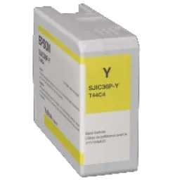 Epson Tintenpatrone, dye gelb 80 ml, passend für Farbetikettendrucker ColorWorks D6000 /...