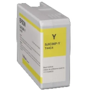 Epson Tintenpatrone, dye gelb 80 ml, passend für Farbetikettendrucker ColorWorks D6000 / D6500 Serie