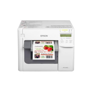 Farbetikettendrucker EPSON ColorWorks C3500 Farbetikettendrucker mit Cutter, USB,...