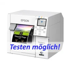 Farbetikettendrucker Epson ColorWorks C4000, Mattschwarz, Tintenstrahl