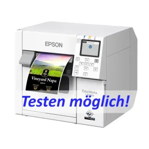 Farbetikettendrucker EPSON ColorWorks C4000 MK, Mattschwarz, Tintenstrahl  inkl.1h Online Schulung