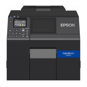 Farbetikettendrucker EPSON ColorWorks C6000Pe (mk) Farbetikettendrucker Druckbreite (max.): 108mm, Peeler, Disp., USB, Ethernet, schwarz inkl. 1h Online Schulung