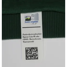 Textiletiketten für den Epson Colorworks C3400, C3500 & C4000 32mm breit 50m lang