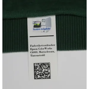 Textiletiketten für den Epson Colorworks C3400, C3500 & C4000 32mm breit 50m lang