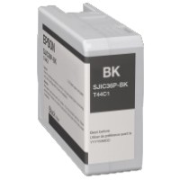 Epson Tintenpatrone, schwarz 80 ml, passend für Farbetikettendrucker ColorWorks C6000 Serie