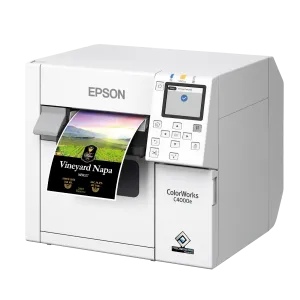Farbetikettendrucker EPSON ColorWorks C4000 MK, Mattschwarz, Tintenstrahl  inkl.1h Online Schulung